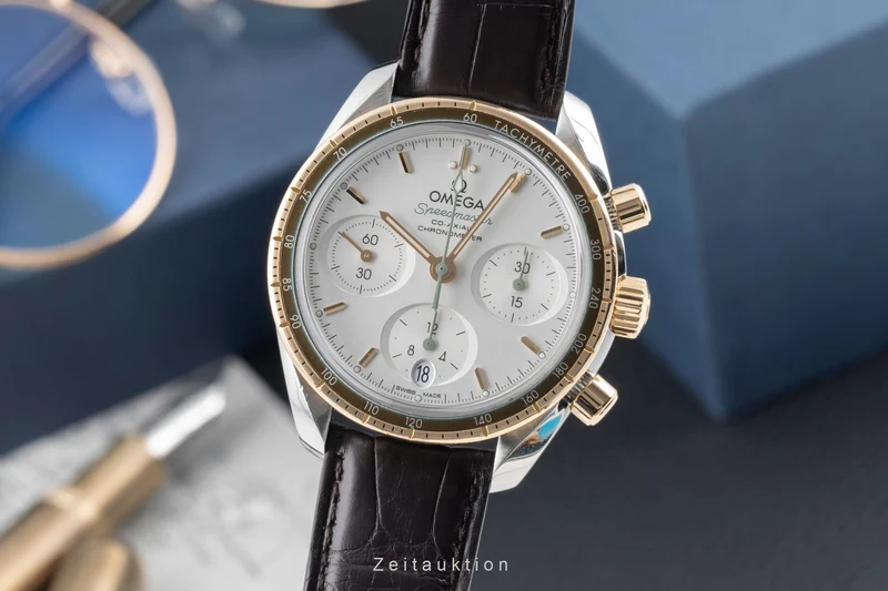 Omega Speedmaster chronograph steel / gold automatic men's watch 324.23.38.50.02.001 [2506702]