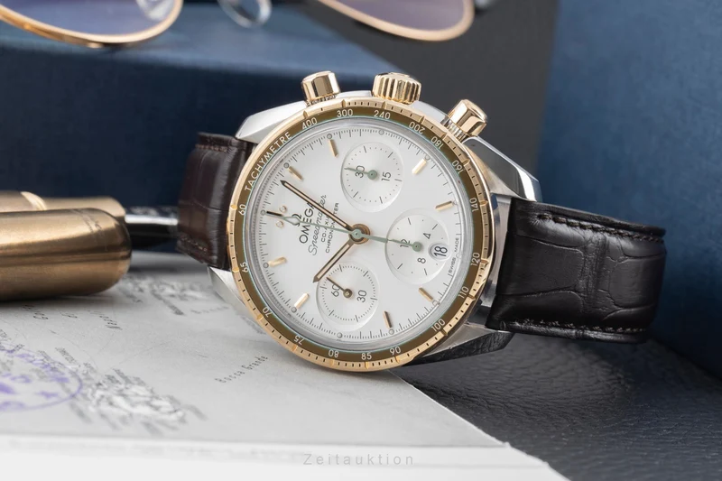 Omega Speedmaster chronograph steel / gold automatic men's watch 324.23.38.50.02.001 [2506702]