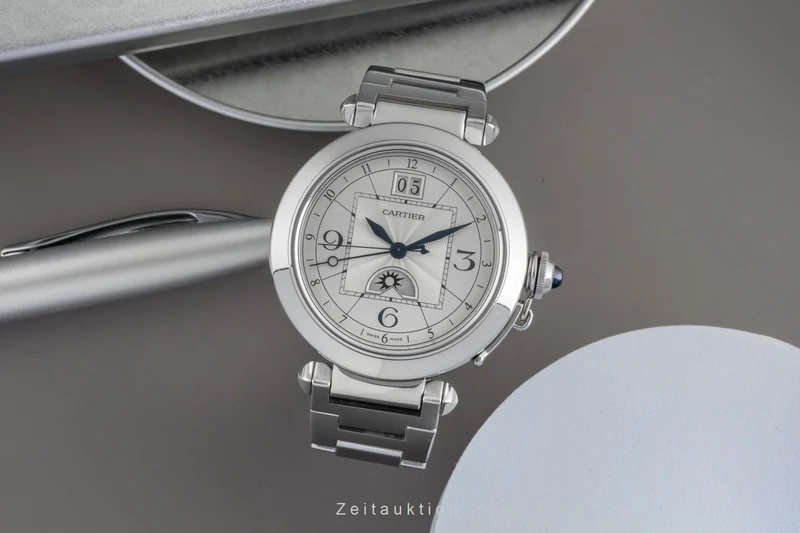 Cartier Pasha steel automatic men's watch W31093M7 [2507309]