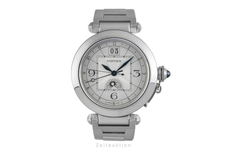 Cartier Pasha steel automatic men's watch W31093M7 [2507309]