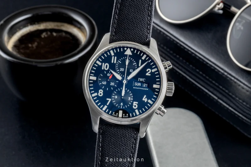 IWC Fliegerchronograph chronograph steel automatic men's watch IW377709 LP: 7300EUR [2507053]