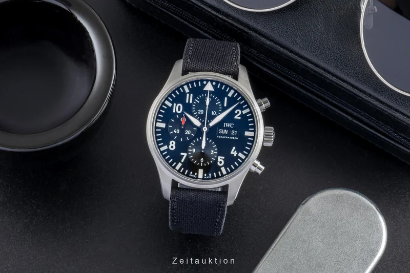 IWC Fliegerchronograph chronograph steel automatic men's watch IW377709 LP: 7300EUR [2507053]