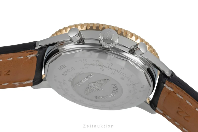 Breitling Old Navitimer chronograph steel / gold automatic men's watch D13022 [2507019]