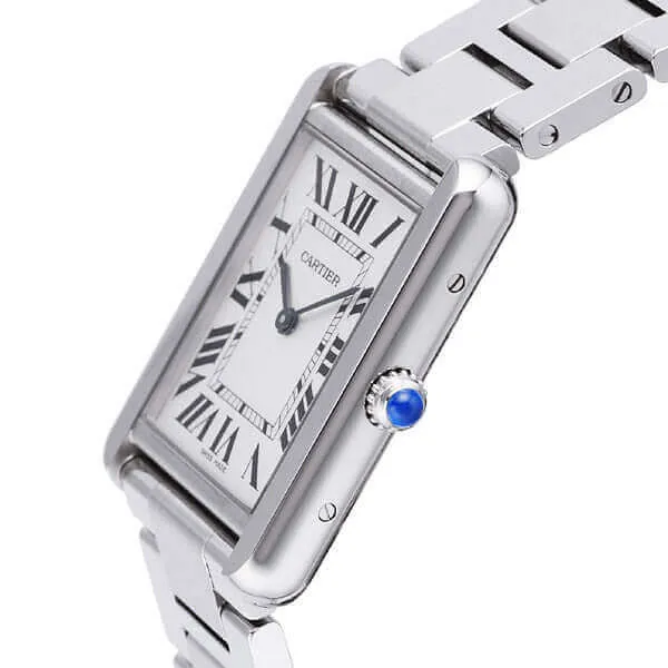 Cartier Tank Solo W5200014 Großes Modell Edelstahl