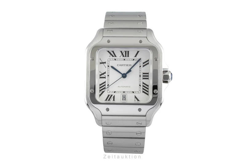 Cartier Santos steel automatic men's watch WSSA0009 LP: 8850EUR [2600202]