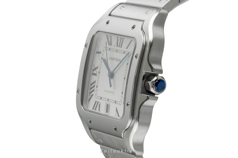 Cartier Santos steel automatic men's watch WSSA0009 LP: 8850EUR [2600202]