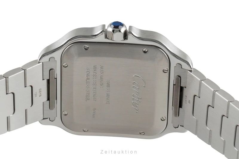 Cartier Santos steel automatic men's watch WSSA0009 LP: 8850EUR [2600202]