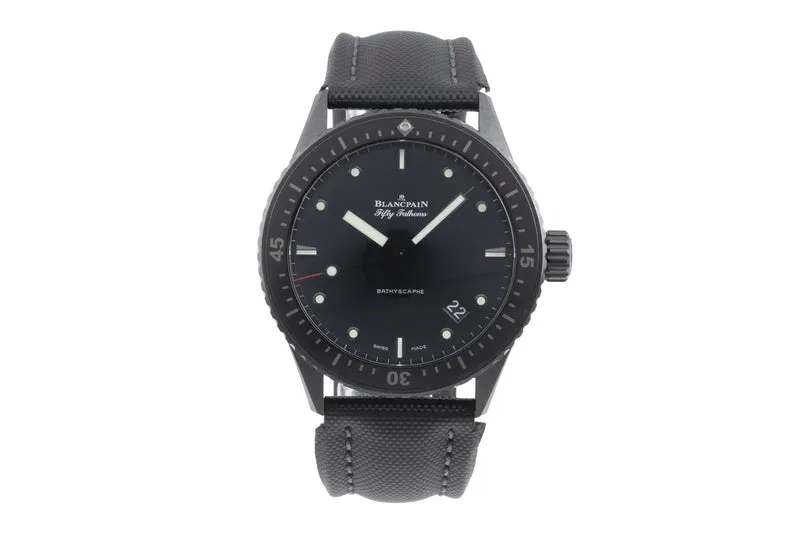 Blancpain Fifty Fathoms ceramic automatic men's watch 5000-0130-B52B LP: 14700EUR [2600156]
