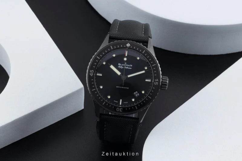 Blancpain Fifty Fathoms ceramic automatic men's watch 5000-0130-B52B LP: 14700EUR [2600156]