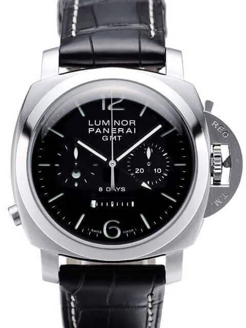 Panerai Luminor 1950 PAM00275 Chrono Monopulsante 8 Days GMT Acciaio