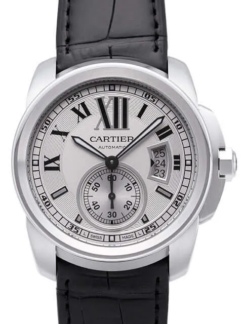 Cartier Calibre de Cartier W7100037 Stahl Leder