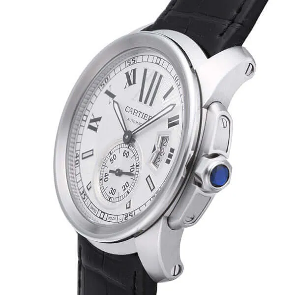 Cartier Calibre de Cartier W7100037 Stahl Leder