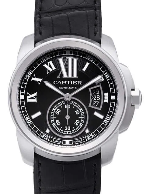 Cartier Calibre de Cartier W7100041 Stahl Leder