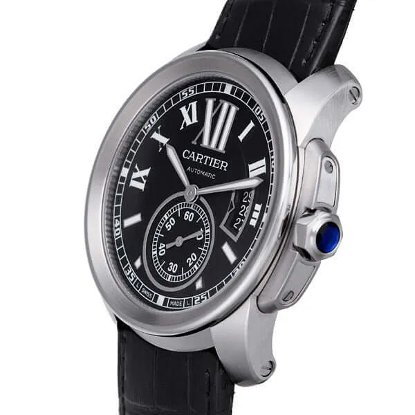 Cartier Calibre de Cartier W7100041 Stahl Leder
