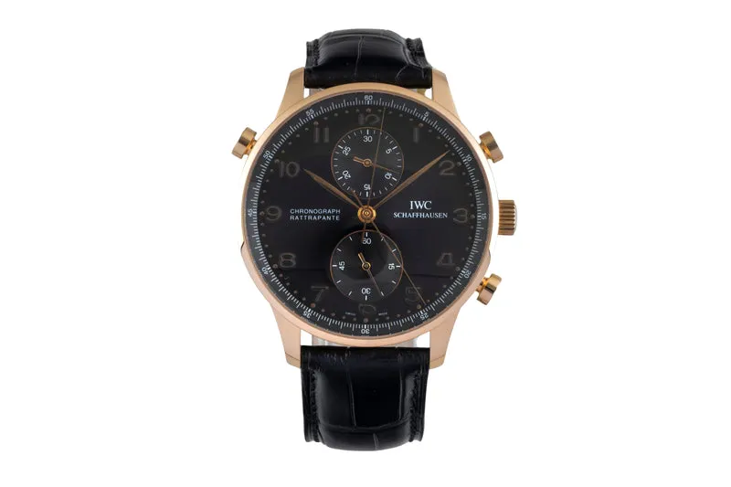 IWC Portugieser chronograph 18 ct red gold manual winding men's watch IW371210 [2507387]