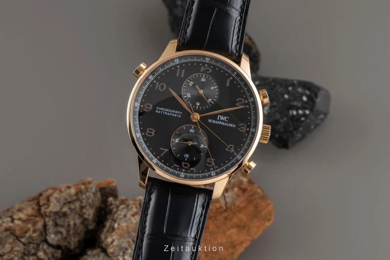 IWC Portugieser chronograph 18 ct red gold manual winding men's watch IW371210 [2507387]