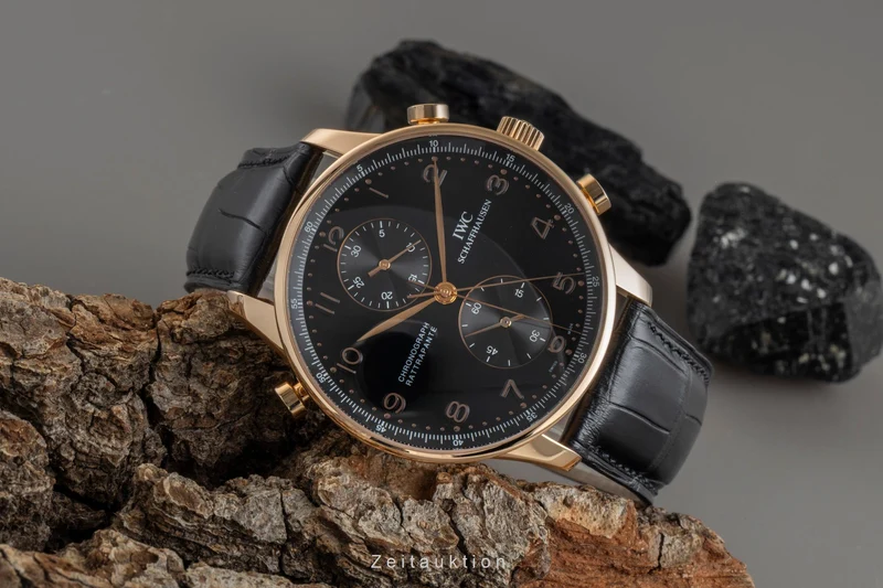 IWC Portugieser chronograph 18 ct red gold manual winding men's watch IW371210 [2507387]