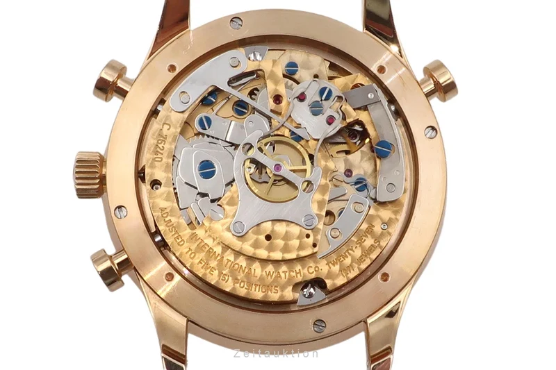 IWC Portugieser chronograph 18 ct red gold manual winding men's watch IW371210 [2507387]