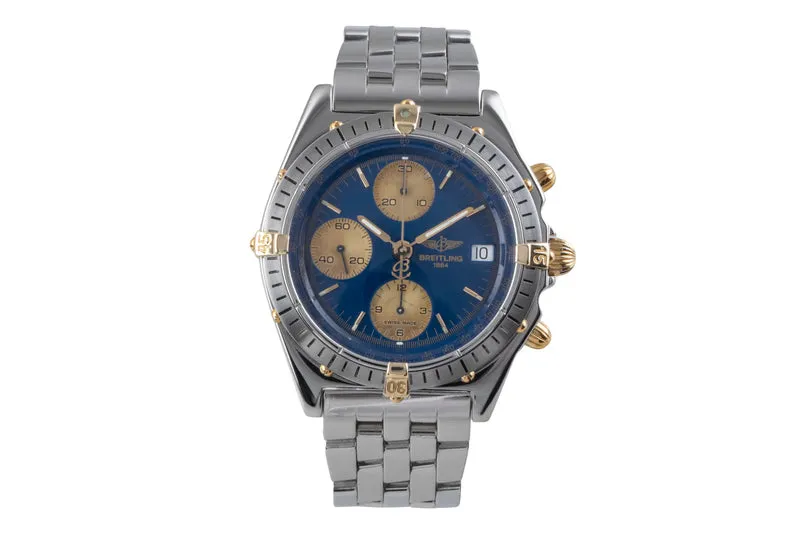 Breitling Chronomat chronograph gilt / steel automatic men's watch B13048 [2506634]