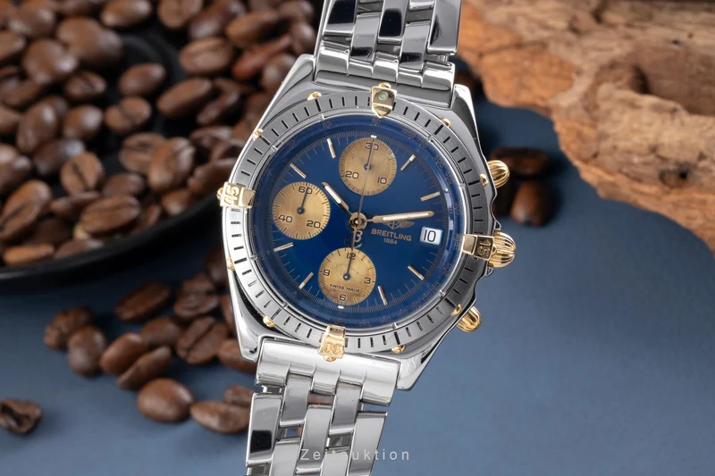 Breitling Chronomat chronograph gilt / steel automatic men's watch B13048 [2506634]