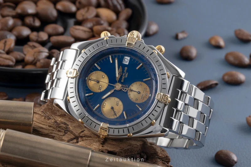 Breitling Chronomat chronograph gilt / steel automatic men's watch B13048 [2506634]