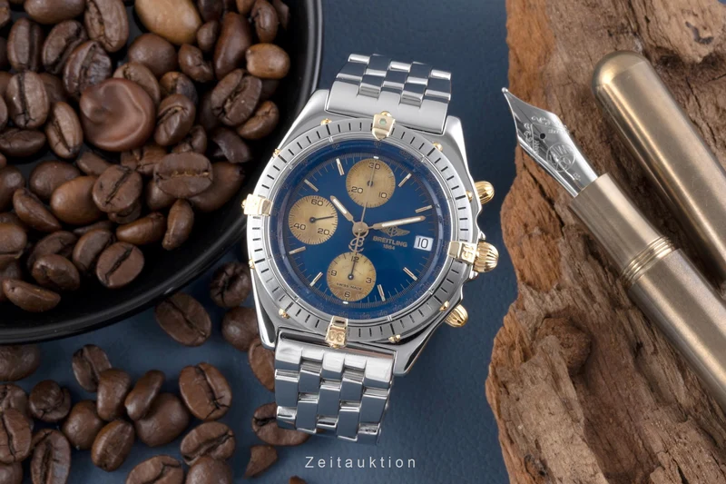 Breitling Chronomat chronograph gilt / steel automatic men's watch B13048 [2506634]