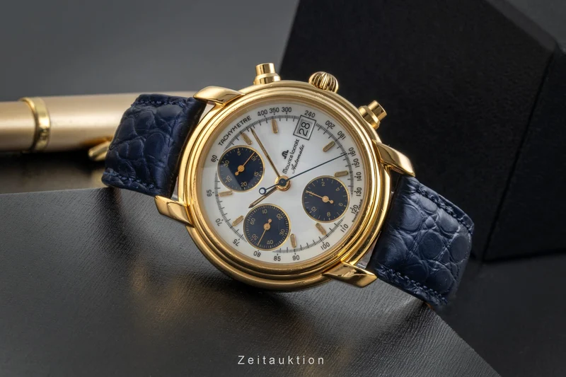 Maurice Lacroix Croneo chronograph gilt-brass automatic men's watch 03274 [2506222]
