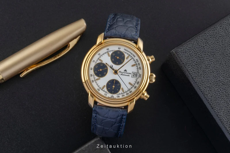 Maurice Lacroix Croneo chronograph gilt-brass automatic men's watch 03274 [2506222]