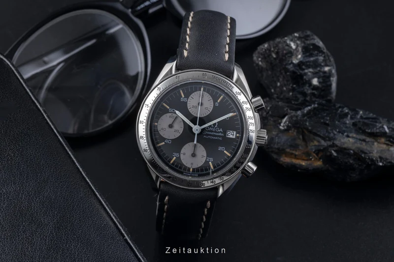 Omega Speedmaster Date chronograph steel automatic men's watch 3513.50.00 LP: 6100EUR [2506543]