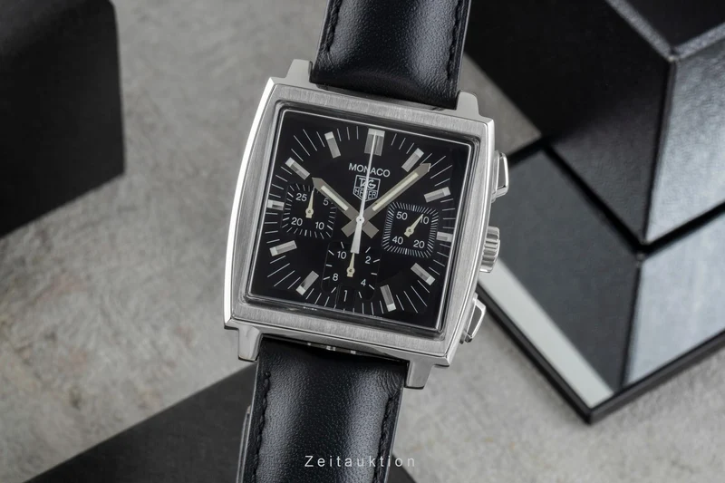 Tag Heuer Monaco chronograph steel automatic men's watch CW2111-0 LP: 7800EUR [2506151]