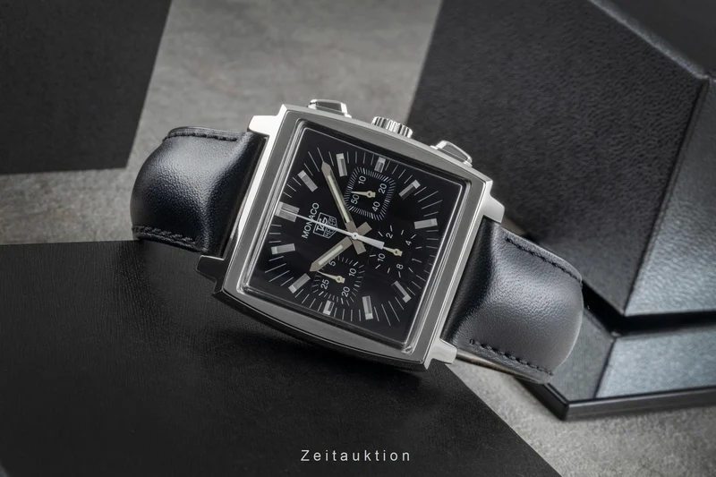 Tag Heuer Monaco chronograph steel automatic men's watch CW2111-0 LP: 7800EUR [2506151]