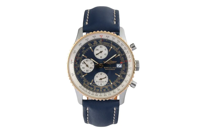 Breitling Old Navitimer chronograph steel / gold automatic men's watch D13322 [2506991]