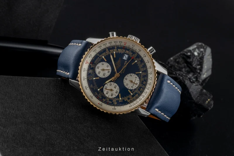 Breitling Old Navitimer chronograph steel / gold automatic men's watch D13322 [2506991]