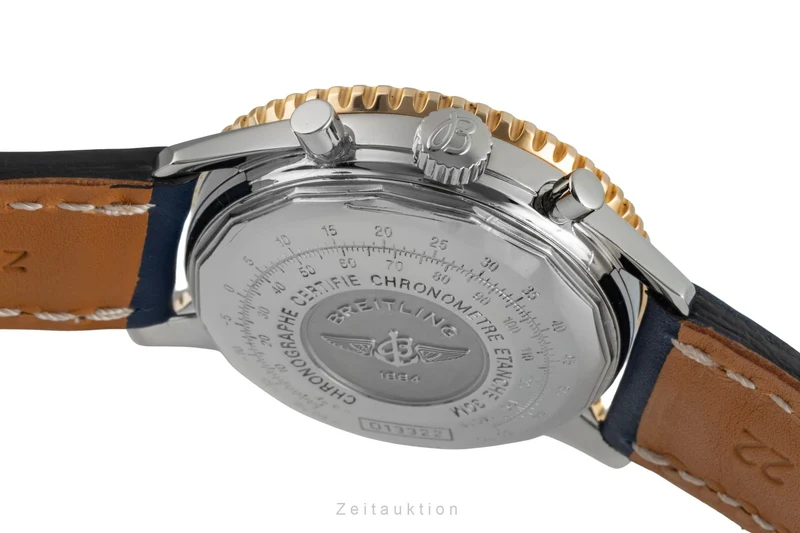 Breitling Old Navitimer chronograph steel / gold automatic men's watch D13322 [2506991]