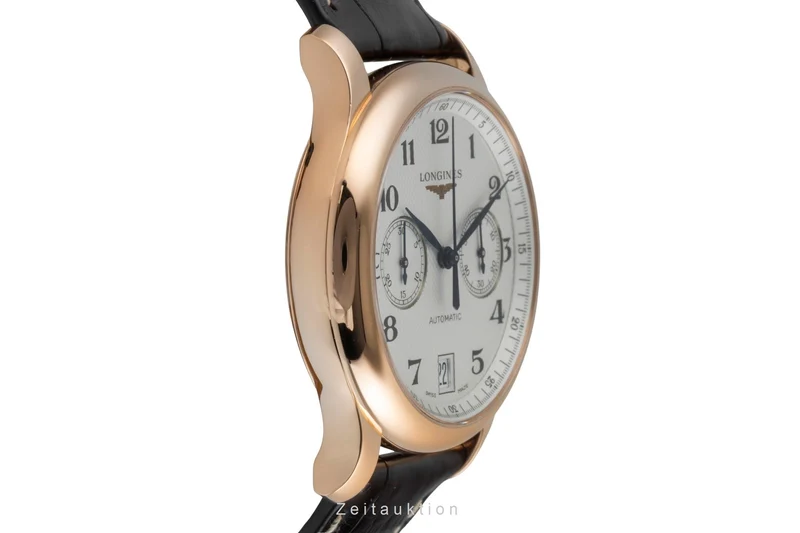 Longines Master Collection chronograph 18 ct red gold automatic men's watch L2.669.8.78.3 LP: 10300EUR [2507040]