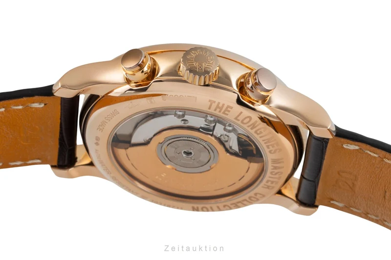 Longines Master Collection chronograph 18 ct red gold automatic men's watch L2.669.8.78.3 LP: 10300EUR [2507040]