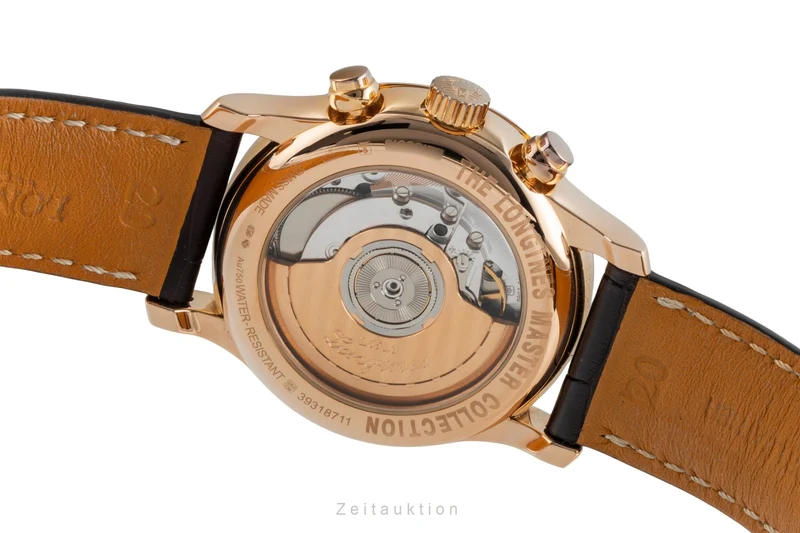 Longines Master Collection chronograph 18 ct red gold automatic men's watch L2.669.8.78.3 LP: 10300EUR [2507040]