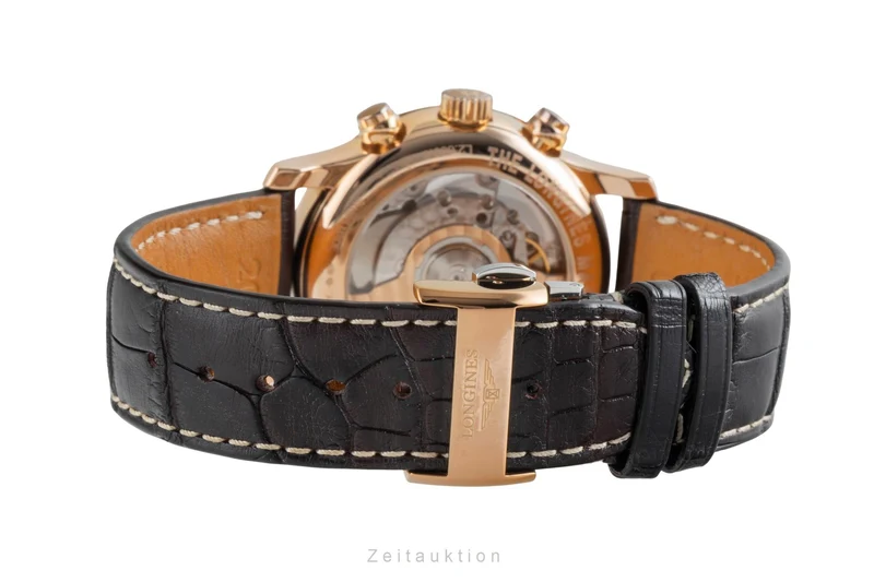 Longines Master Collection chronograph 18 ct red gold automatic men's watch L2.669.8.78.3 LP: 10300EUR [2507040]