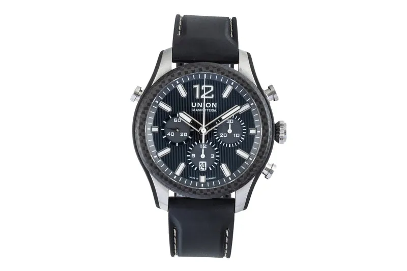 Union Glashütte Belisar chronograph steel automatic men's watch D009.927.26.207.00 LP: 3900EUR [2506530]