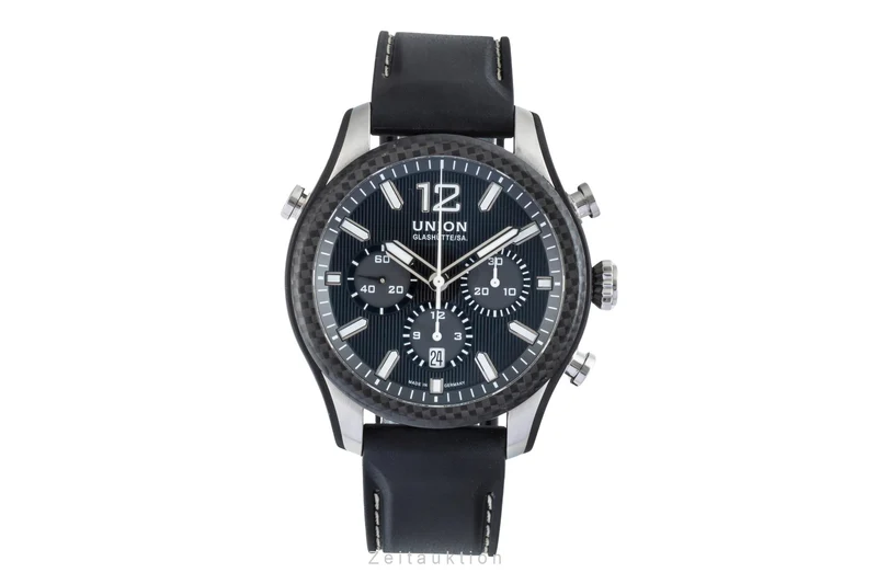 Union Glashütte Belisar chronograph steel automatic men's watch D009.927.26.207.00 LP: 3900EUR [2506530]
