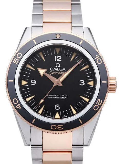 OMEGA Seamaster 300 233.20.41.21.01.001 Master Co-Axial Edelstahl Rotgold