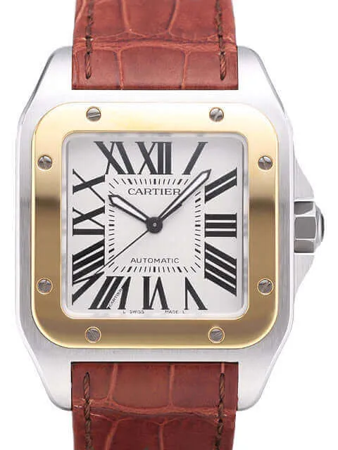 Cartier Santos 100 XL W20072X7 Stahl Gelbgold