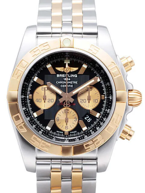 Breitling Chronomat 44 CB011012.B968.375C Edelstahl Rosegold Schwarz