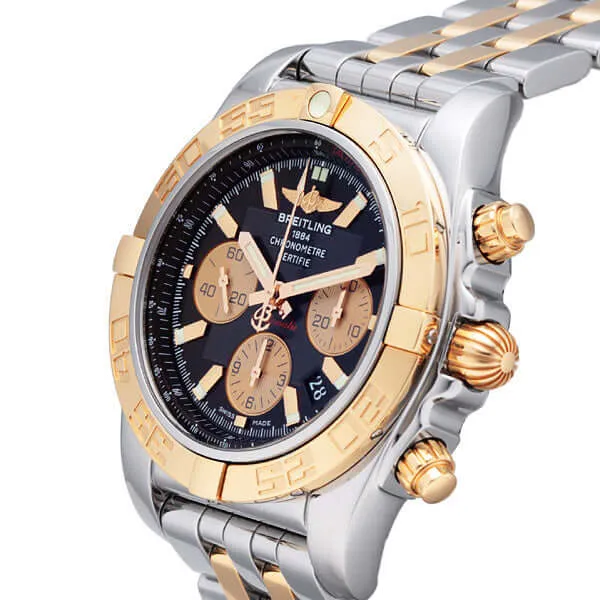 Breitling Chronomat 44 CB011012.B968.375C Edelstahl Rosegold Schwarz