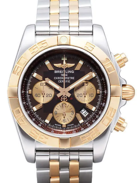Breitling Chronomat 44 CB011012.Q576.375C Edelstahl Rosegold Braun