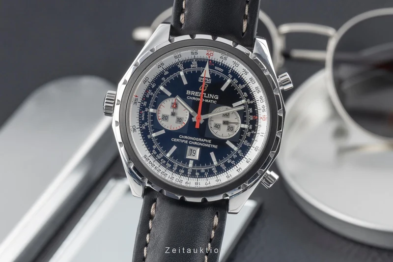 Breitling Chrono-Matic chronograph steel automatic men's watch A41360 [2507322]