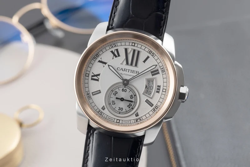 Cartier Calibre de Cartier steel / gold automatic men's watch W7100011 [2507136]