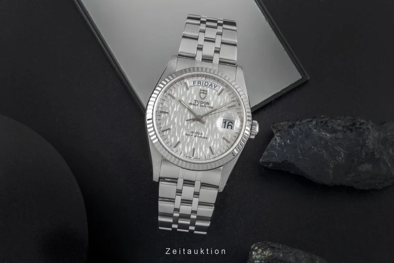 Tudor Date-Day steel / white gold automatic men's watch 76214 [2507290]