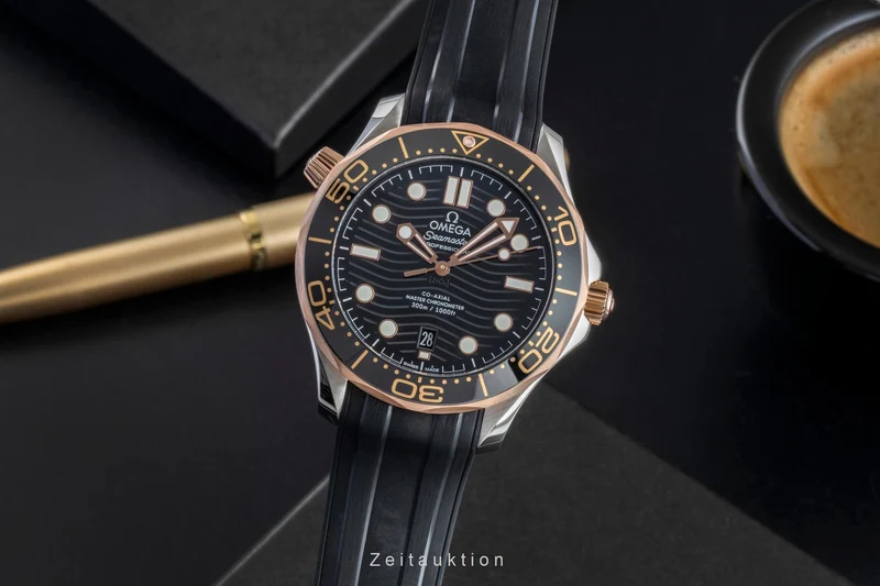 Omega Seamaster steel / gold automatic men's watch 210.22.42.20.01.002 LP: 9100EUR [2507199]