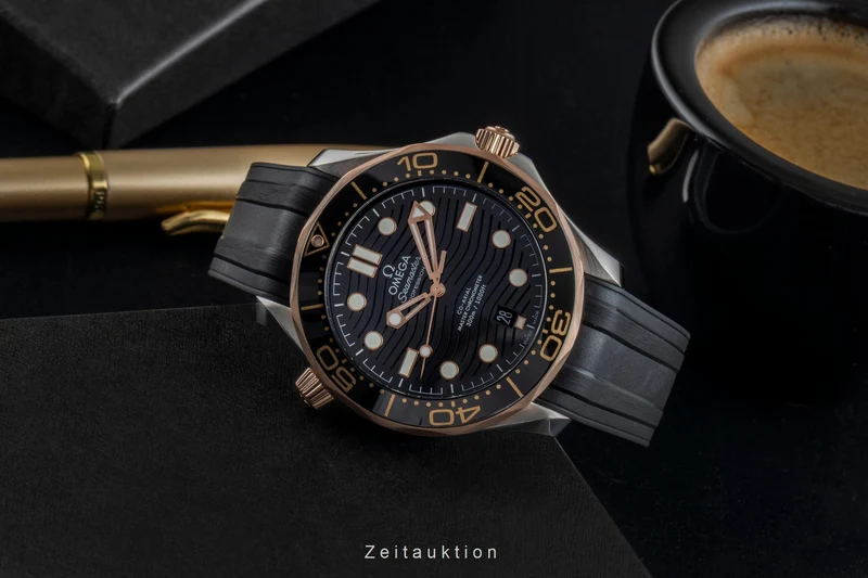 Omega Seamaster steel / gold automatic men's watch 210.22.42.20.01.002 LP: 9100EUR [2507199]